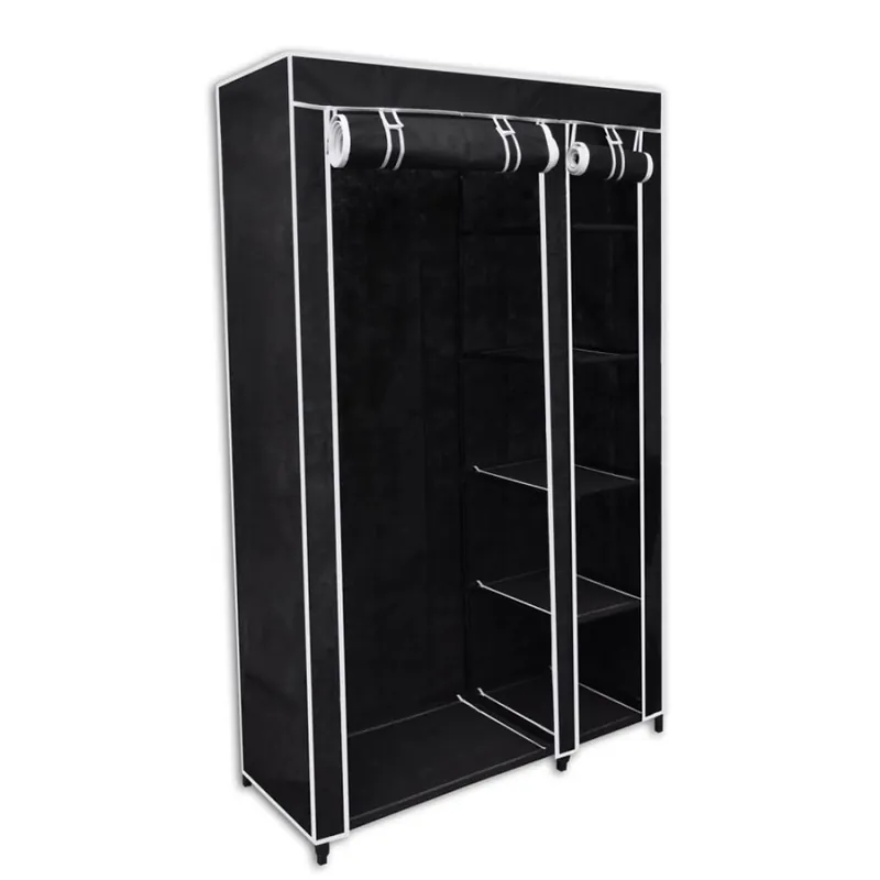Hit cenowy Składana szafa 110x45x175 cm, czarna