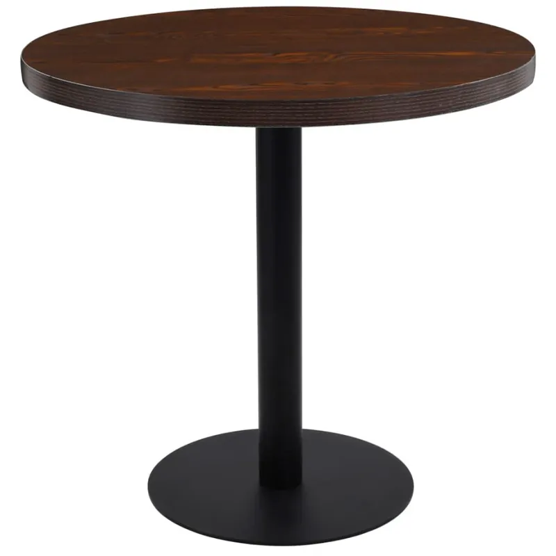 Stolik bistro, ciemnobrązowy, 80 cm, MDF Najlepsza cena