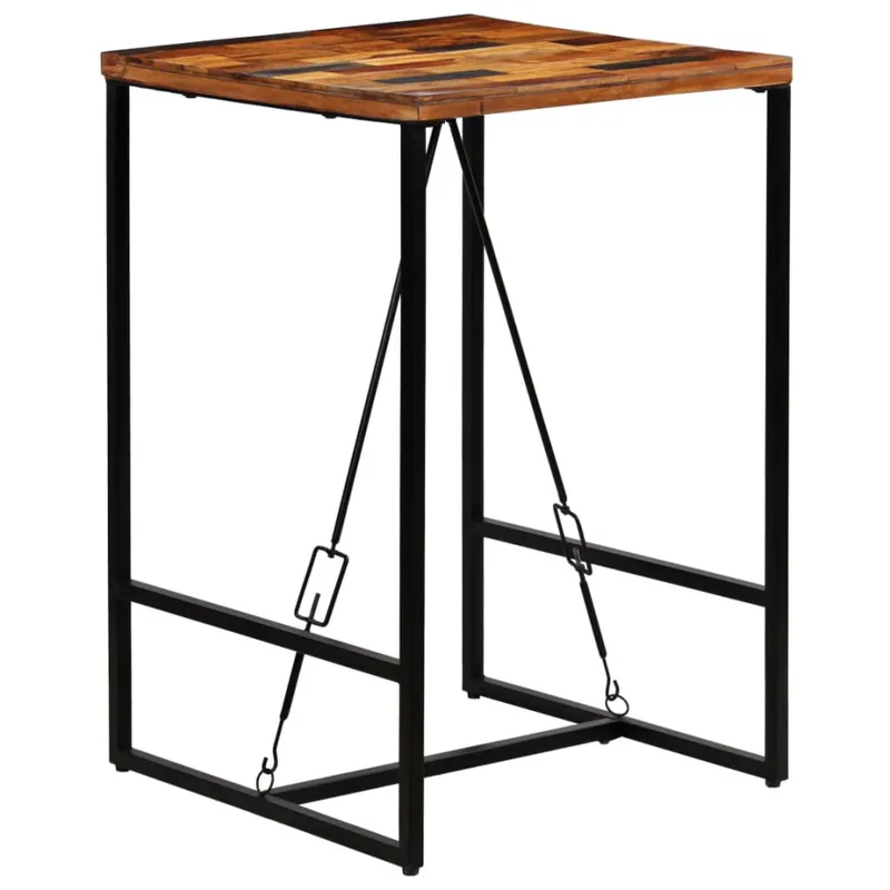 Oferta limitowana Stolik barowy z litego drewna odzyskanego, 70 x 70 x 106 cm