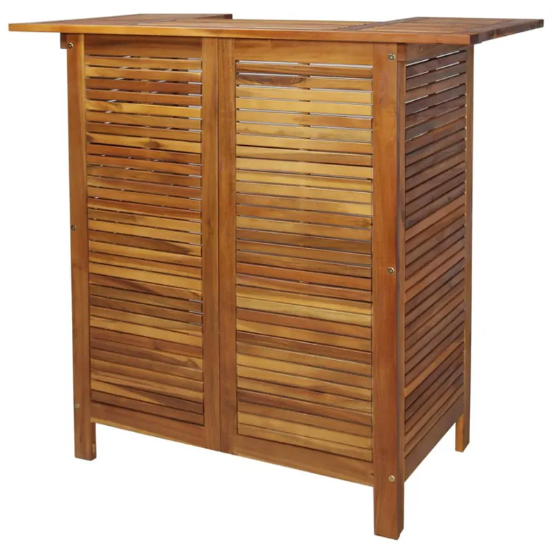 Stolik barowy z litego drewna akacjowego, 110 x 50 x 105 cm Hit sprzedaży
