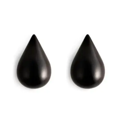 Super okazja Wieszak Dropit 2 Szt. Mały Czarny Normann Copenhagen