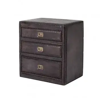Wyjątkowa oferta Szafka Nocna Flemming Gunmetal Eichholtz