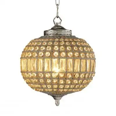 Żyrandol Kasbah Oval S Nickel Eichholtz Obniżka ceny