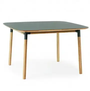 Premium Stół Form 120X120 Cm Zielony Normann Copenhagen