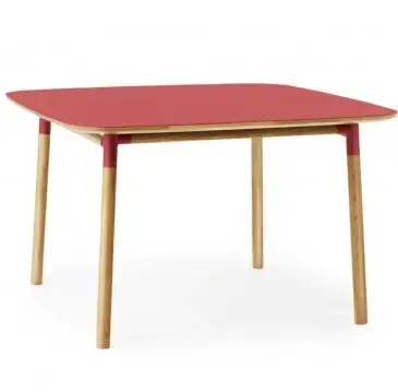 Stół Form 120X120 Cm Czerwony Normann Copenhagen Obniżka ceny