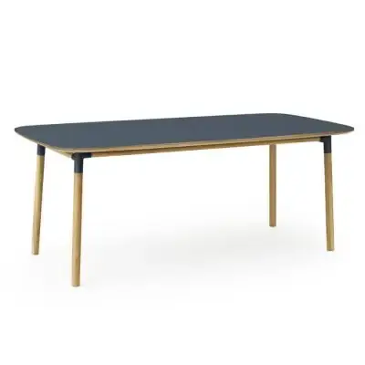 Łatwy zwrot Stół Form 200X95 Cm Niebieski Normann Copenhagen