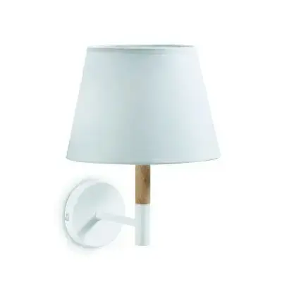 Popularny Lampa Ścienna Moskov Biała Kave Home