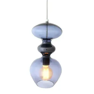 Promocja Lampa Wisząca Futura Niebieska 37 Cm Ebb&Flow
