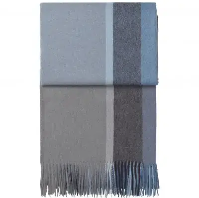 Pled Manhattan Steel Blue-Dusty Ocean Elvang Taniej