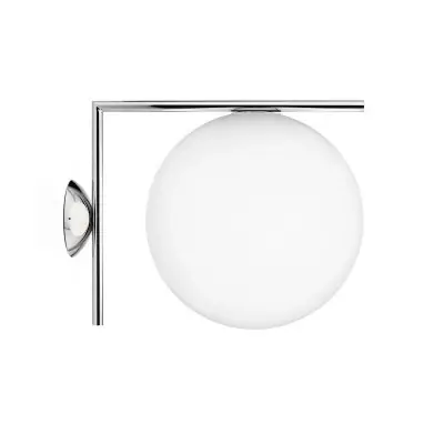 Bezpieczne zakupy Lampa Ścienna Ic C-W1 Chromowana Flos