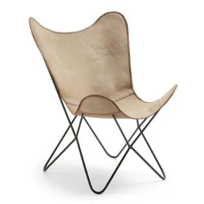 Wyjątkowa oferta Fotel Flynn Canvas Beżowy Kave Home