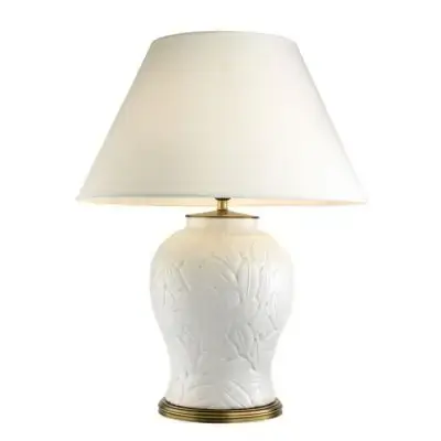 Rabat Lampa Stołowa Cyprus Biała Eichholtz