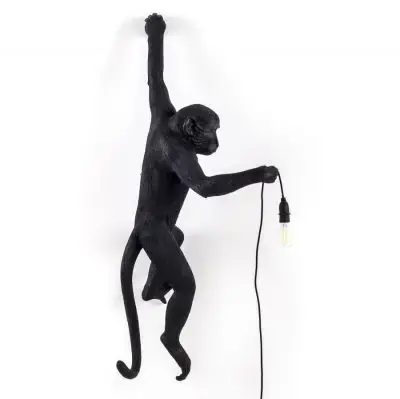 Wyprzedaż Lampa Ścienna Monkey Czarna Seletti