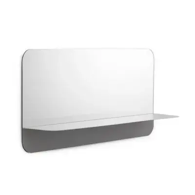 Lustro Horizon Prostokątne Poziome Szare Normann Copenhagen Dostępne od ręki