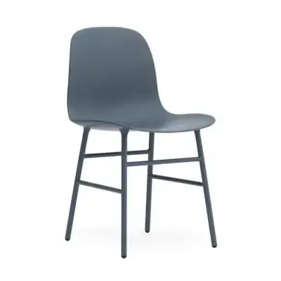 Krzesło Form Metalowa Podstawa Niebieskie Normann Copenhagen Dostępne od ręki