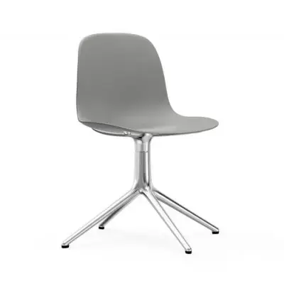 Krzesło Obrotowe Form Aluminiowa Podstawa Szare Normann Copenhagen Łatwy zwrot