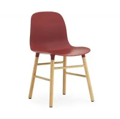 Do wyczerpania zapasów Krzesło Form Dębowa Podstawa Czerwone Normann Copenhagen