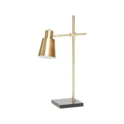 Oferta czasowa Lampa Stołowa Mosiężna Z Marmurową Podstawką Hubsch