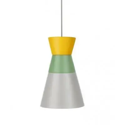 Ekspresowa dostawa Lampa Wisząca Dance All Night Żółto-Zielono-Szara Grupa Products
