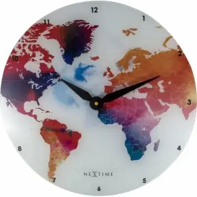 Wysoka jakość Zegar Ścienny Colorful World Nextime