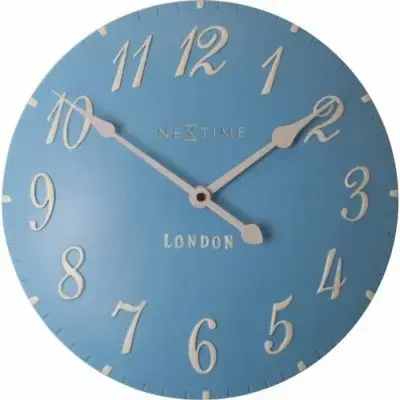 Okazja Zegar Ścienny London Arabic Niebieski Nextime