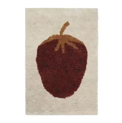 Nie przegap Dywan Dziecięcy Fruiticana Truskawka 80X120 Cm Ferm Living