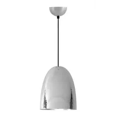 Nie przegap Lampa Wisząca Stanley Duża Hammered Nickel Plated Btc