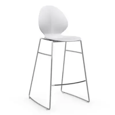 Krzesło Barowe Basil Cs-1354 Białe Calligaris Popularny