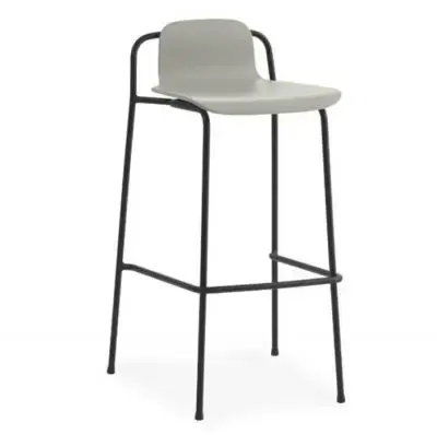 Hit cenowy Krzesło Barowe Studio H75 Jasnoszare Normann Copenhagen