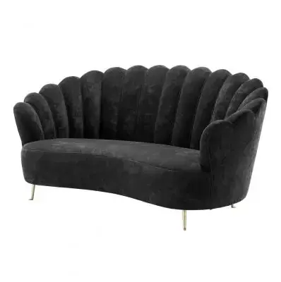 Sofa Messina Czarna Eichholtz Ograniczona ilość