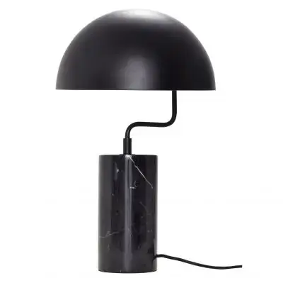 Lampa Stołowa Metal Marble Czarna Hubsch Do wyczerpania zapasów