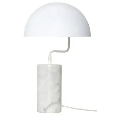 Niska cena Lampa Stołowa Metal Marble Biała Hubsch