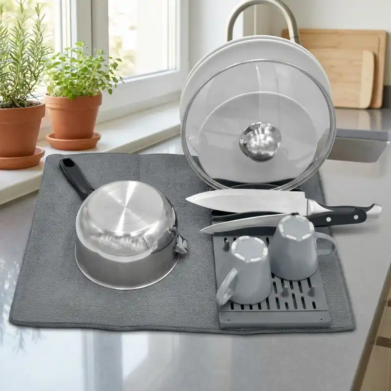 Suszarka do naczyń plastikowa z matą KITCHEN DISH 16 x 40 cm Nowość