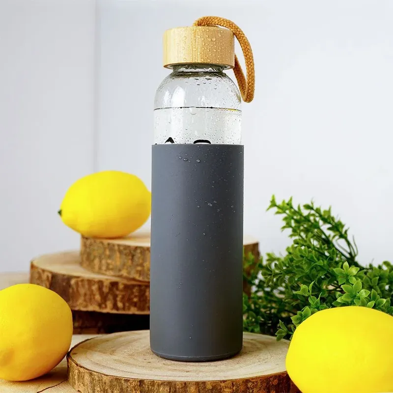 Butelka na wodę i napoje szklana z pokrowcem EXCELLENT HOUSEWARE 0,5 l Darmowy zwrot