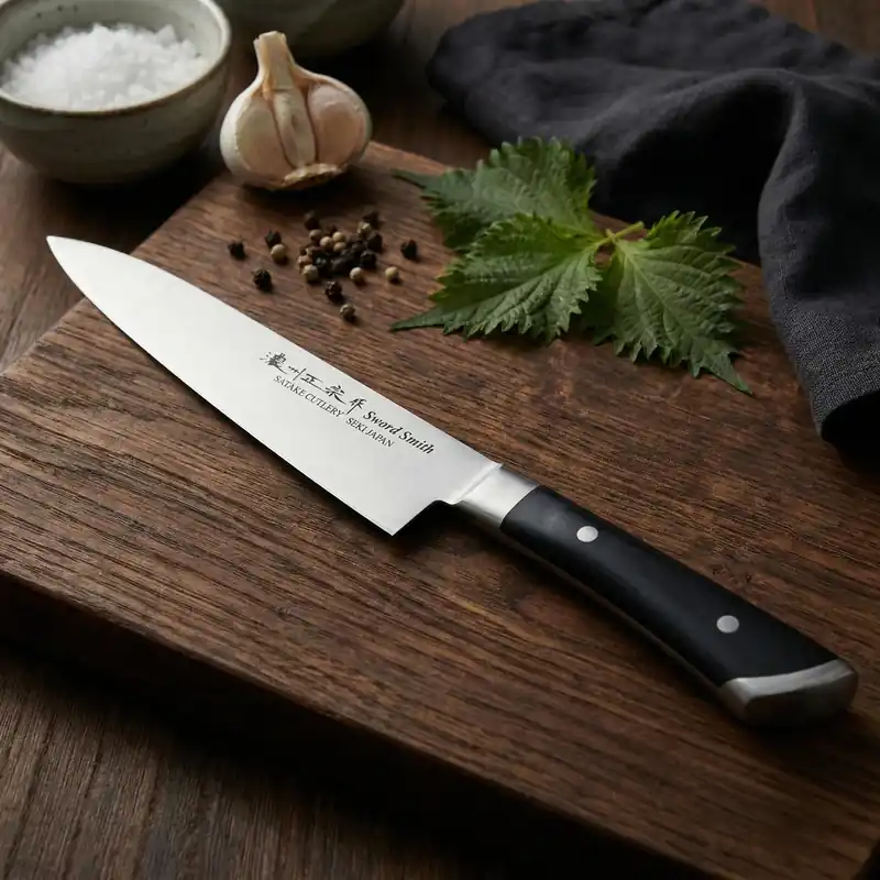 Dostępne od ręki SATAKE Hiroki Knife 18 cm - japoński nóż szefa kuchni ze stali nierdzewnej