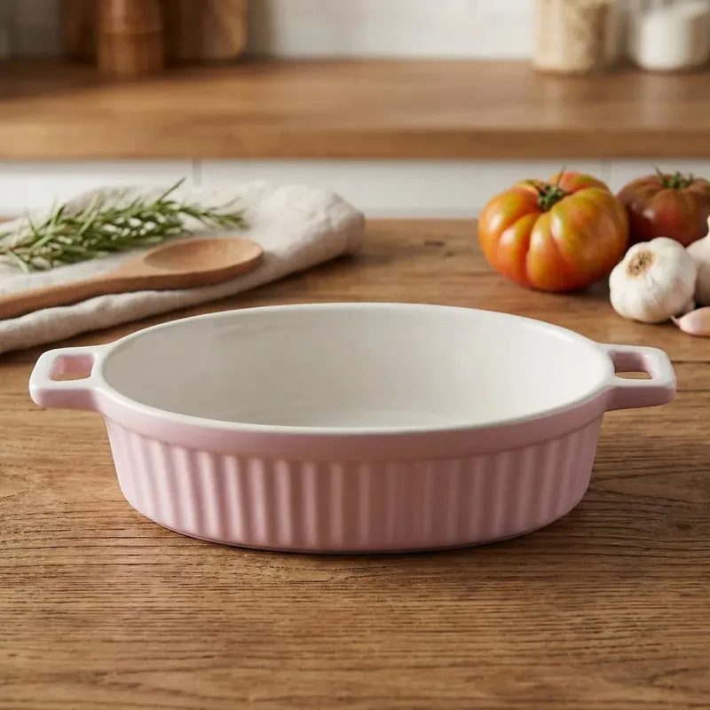 Zamów teraz Naczynie do zapiekania ceramiczne owalne ALTOM DESIGN FUSION PINK 27 cm różowe