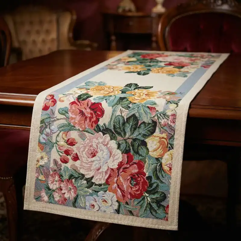 Tylko dziś Bieżnik w róże TANZANITA 37 x 100 cm wielokolorowy