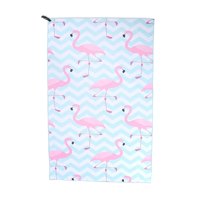 Ręcznik plażowy z mikrofibry DECOKING BEACH PARADISE FLAMING BŁĘKITNY 80 x 180 cm Oferta