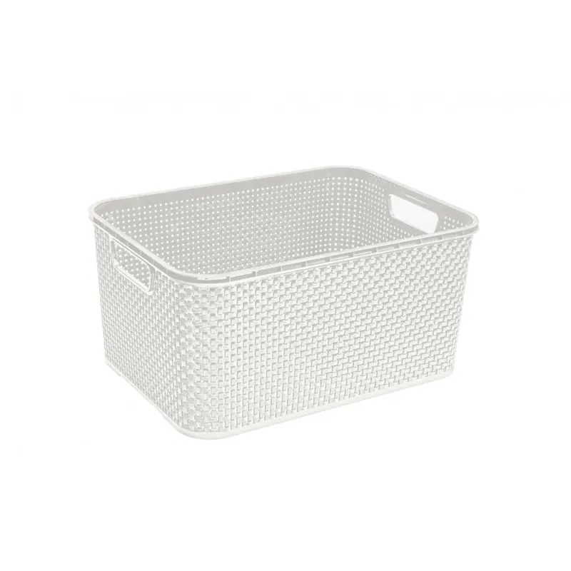 Tani BRANQ Rattan 38 x 27,8 cm - koszyk do przechowywania plastikowy