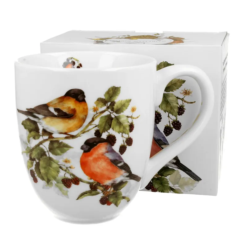 Nowy Kubek duży porcelanowy DUO ANIMALS PTASI ŚWIAT GILE 1000 ml