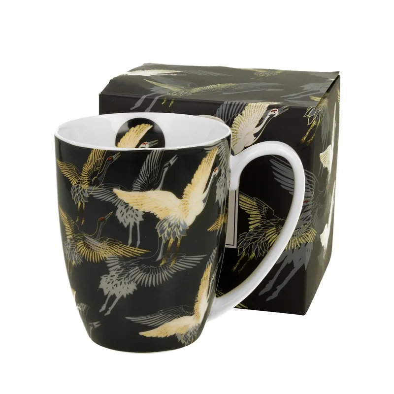 Wysoka jakość Kubek porcelanowy DUO ART GALLERY ŻURAWIE NOCĄ 380 ml