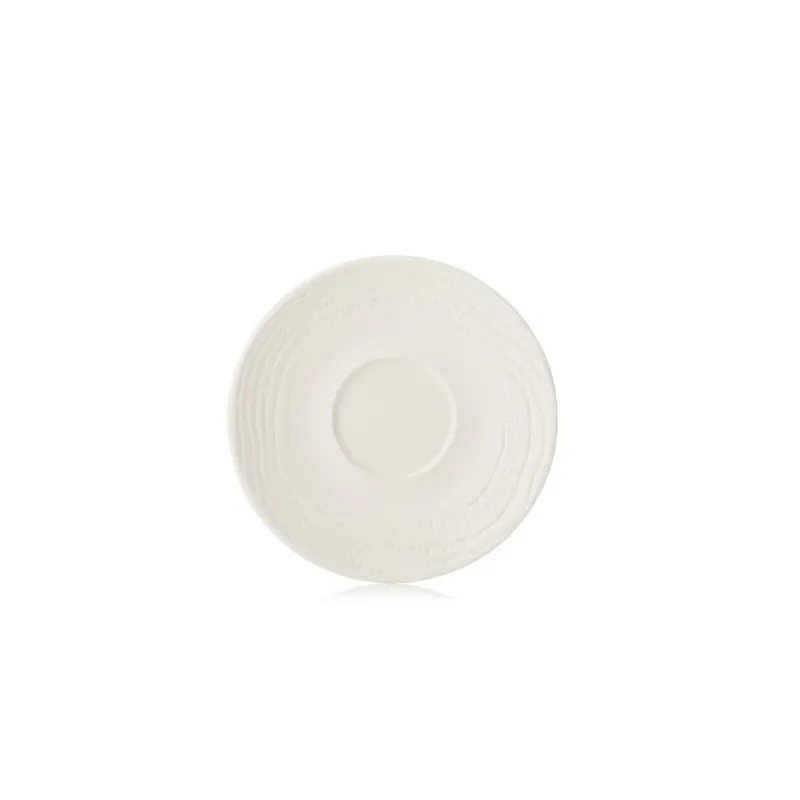 Promocja REVOL Arborescence 16 cm biały – talerzyk / spodek porcelanowy