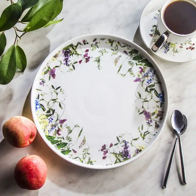 Nie przegap Talerz obiadowy płytki porcelanowy AFFEK DESIGN ELFIQUE BIAŁY 27 cm