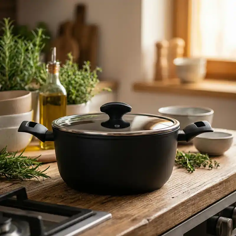 Oferta czasowa Garnek z pokrywką ZWIEGER SENSA THERMO 20 cm czarny