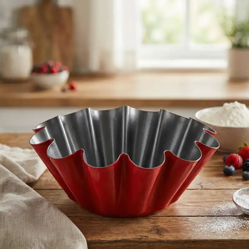 Forma do babki z tuleją MONDEX 23 cm czerwona Ostatnia szansa