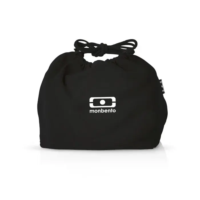 Ograniczona ilość MONBENTO Pochette Black Onyx 19 x 10 cm czarna - torba na lunch poliestrowa