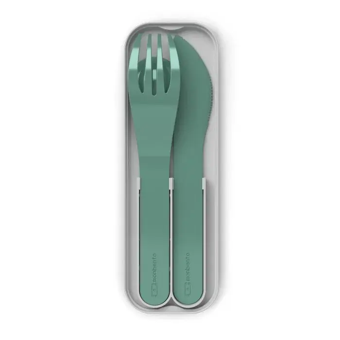 Ostatnie sztuki MONBENTO Pocket Color Green Forest – sztućce podróżne