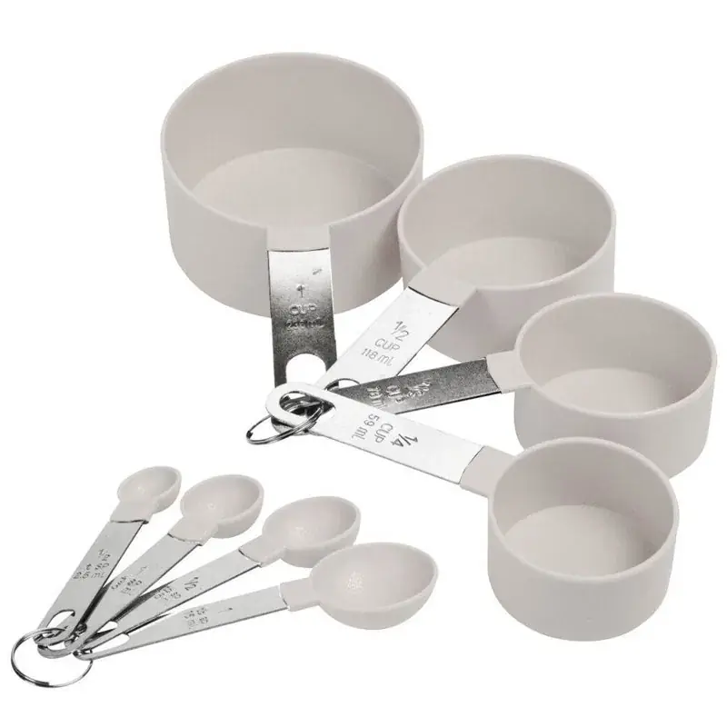 Hit cenowy Miarki kuchenne ze stali nierdzewnej KITCHEN SET 8 szt.