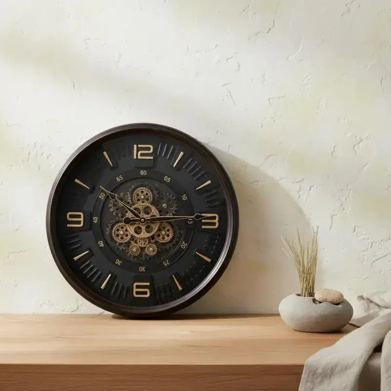 Zegar ścienny z ruchomym mechanizmem MONDEX RAMSEY 50 cm Łatwy zwrot
