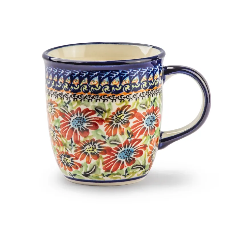 Kubek ceramiczny Bolesławiec 400 ml - dek. 312 ART Oferta limitowana